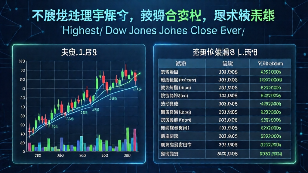 highest dow jones close ever