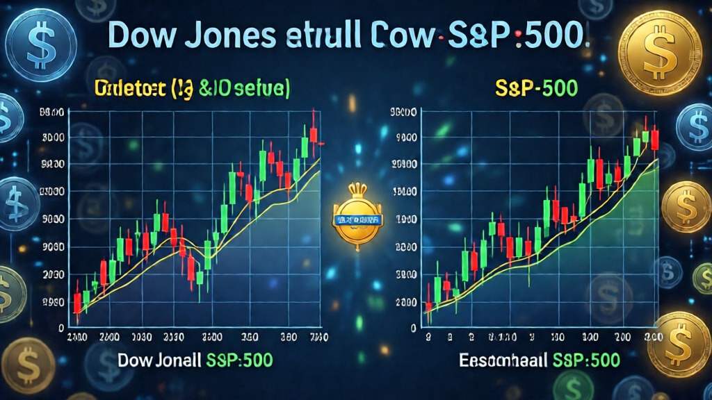dow jones vs s and p 500